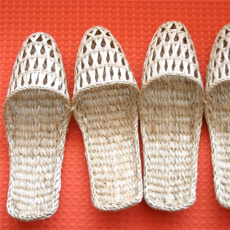 Hotel Disposable Cattail Slippers Mesh Single Bottom Slippers Hotel Slippers Travel Slippers Gifts