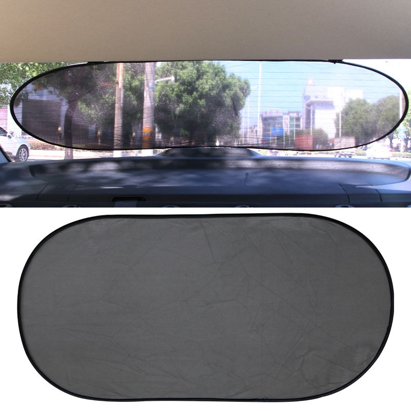Black Mesh Rear Block100*50cm Sunshade Rear Block All Black Rear Block Car Sun Block