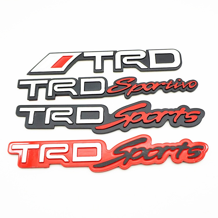 Suitable For Toyota TRDSPORTSAluminum Alloy Modified Car Stickers TRDSPORTIVOBrushed Aluminum Label Applicable