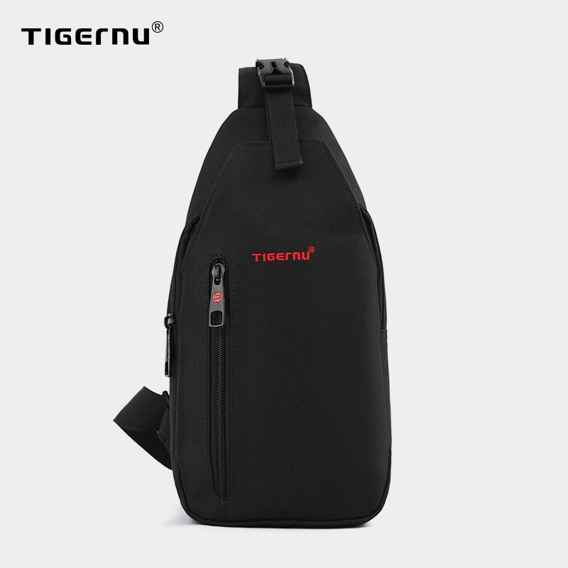 Tigernu Fashion Waterproof Chest Bag Leisure Sports Cycling Mobile Phone Shoulder Bag Men Travel Messenger Bag Distribution