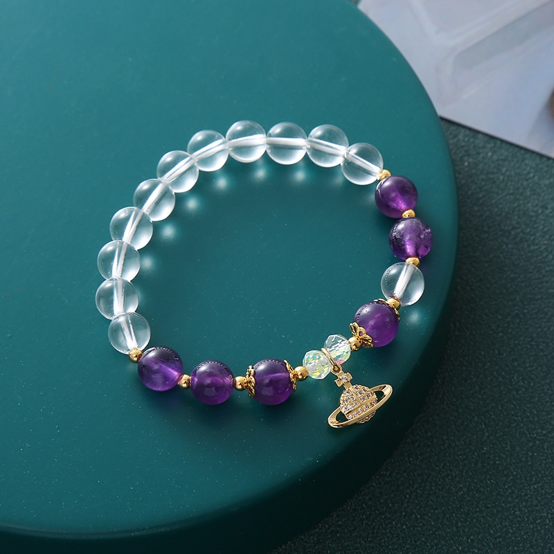 Douyin Xiaohongshu Queen Mother Planet Crystal Bracelet Exquisite Niche High-end Beaded Bracelet For Women