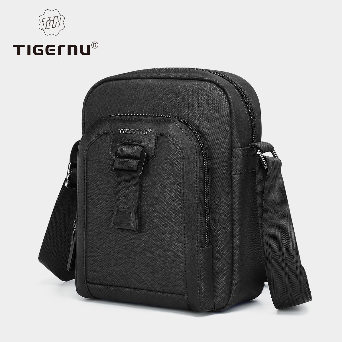 Tigernu Business Briefcase Men's Fashion Simple Leisure Messenger Bag Outdoor Leisure Shoulder Bag