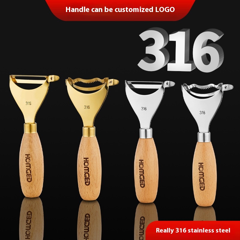 316 Stainless Steel Peeling Knife Peeling Knife Kitchen Multi-function Corn Granulator Potato Apple Peeler Melon Shavings