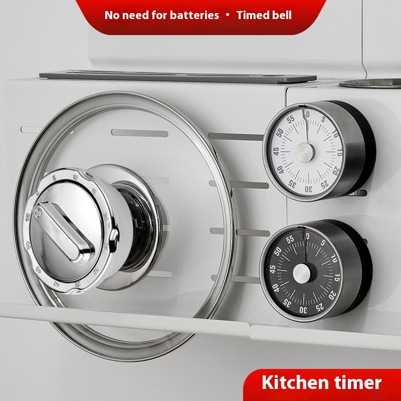 Kitchen Alarm Clock Reminder Timer Magnetic Refrigerator Countdown Pot Lid Top Bead Timer Alarm Clock Baking Timer