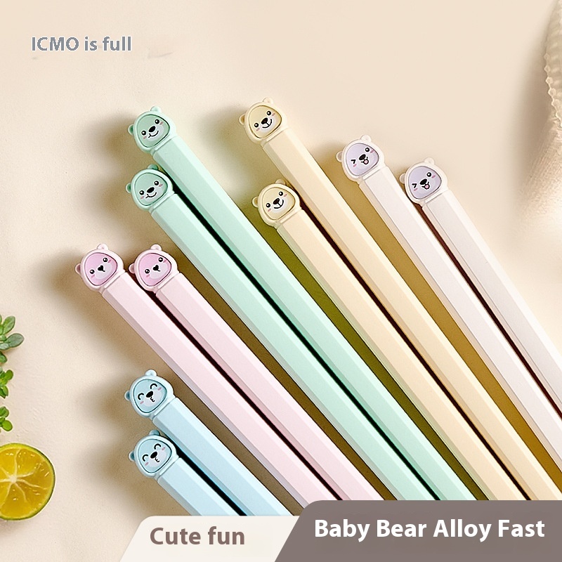 Kemanduo Alloy Chopsticks Children's Cartoon Household Non-slip And Moldy One Person One Chopstick Year Dragon Year Spring Festival Group Purchase