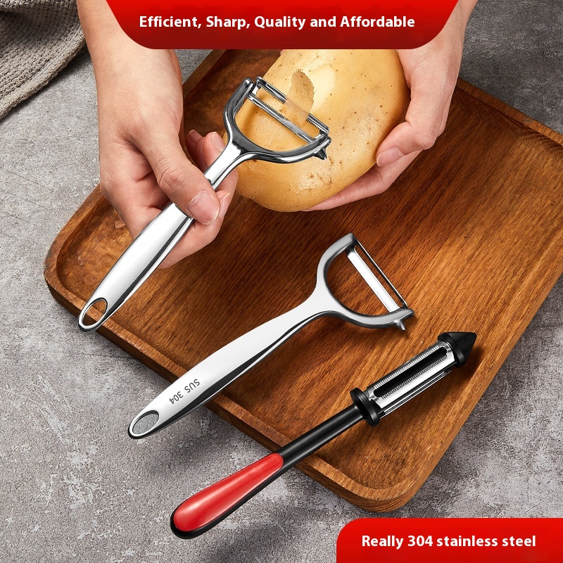 Peeler304 Stainless Steel Household Kitchen Melon Peeler Fruit Peeler Zinc Alloy Peeling Knife Scraper Tool