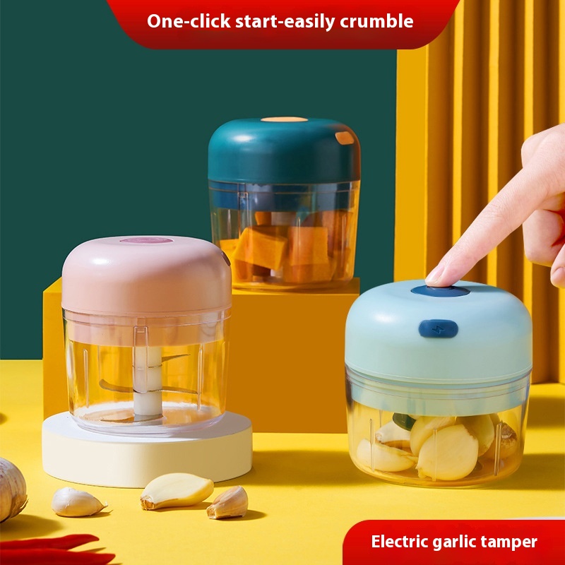Wireless Household Electric Garlic Puller Automatic Garlic Mincer Baby Food Supplement Machine Meat Grinder Gadget Kitchen Blender