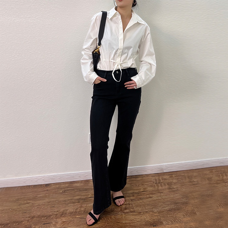 EPFlared High Waist Jeans Are Recommended For Slimming