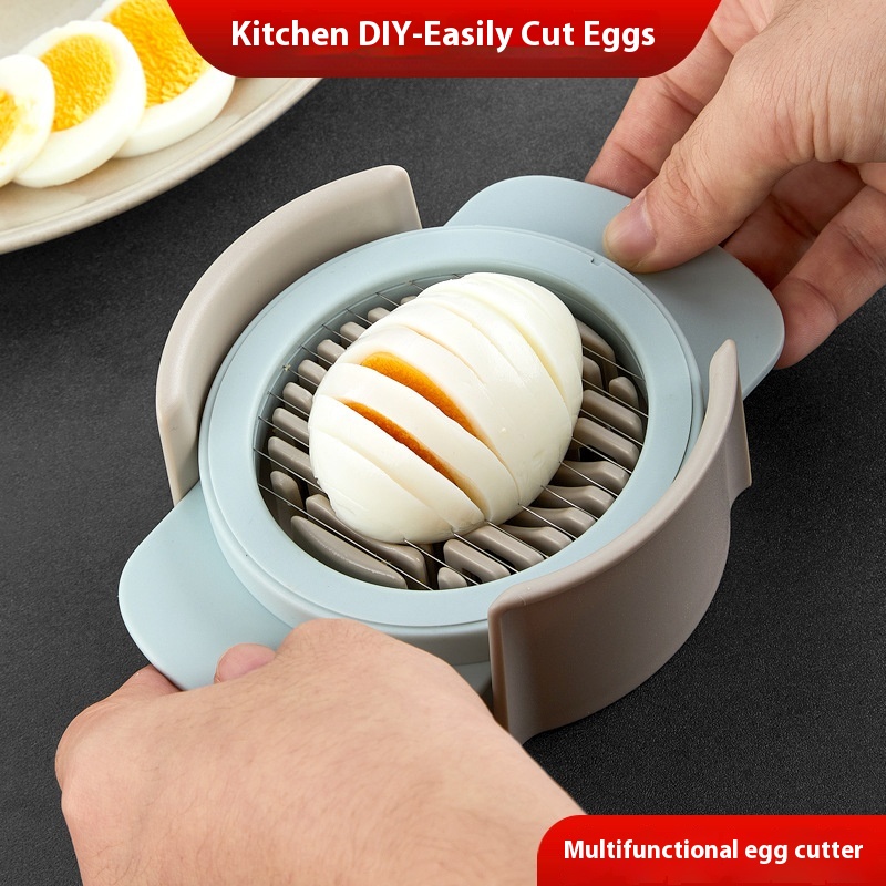 Stainless Steel Egg Cutter For Cutting Preserved Eggs,Two-in-one Fancy Pine Egg Splitter,Egg Slicer