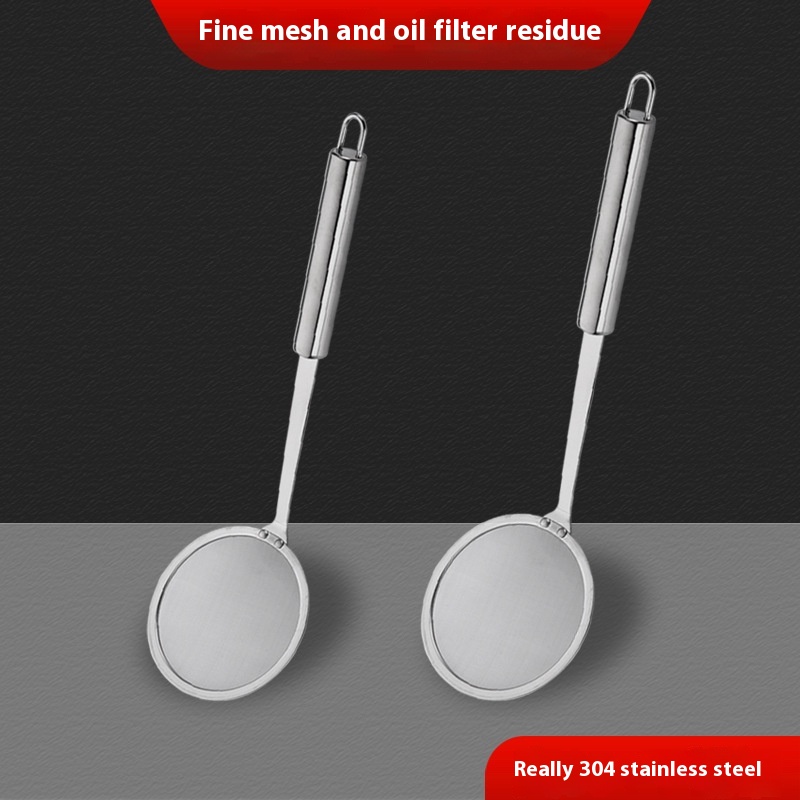 Oil Grid304 Stainless Steel Soybean Milk Foam Oil Residue Filter Screen Ultra-fine Kitchen Household Residue Separation Small Colander