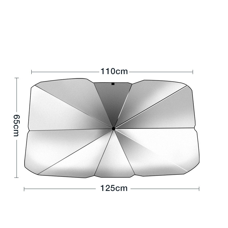 Car Sunshade Car Umbrella Type Sunshade Sunscreen Curtain Telescopic Folding Front Car Opening Sunshade