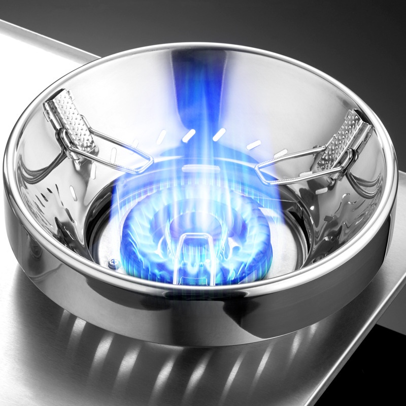 Thickened Stainless Steel Windshield Household Kitchen Gas Stove Wind Shield Anti-slip Pot Rack Gas Stove Natural Gas Universal