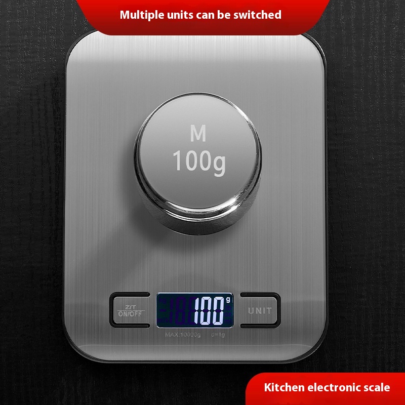 High-precision Kitchen Electronic Scale Mini Household Small Gold Jewelry Gram Scale Battery Gram Scale Baking Electronic Scale