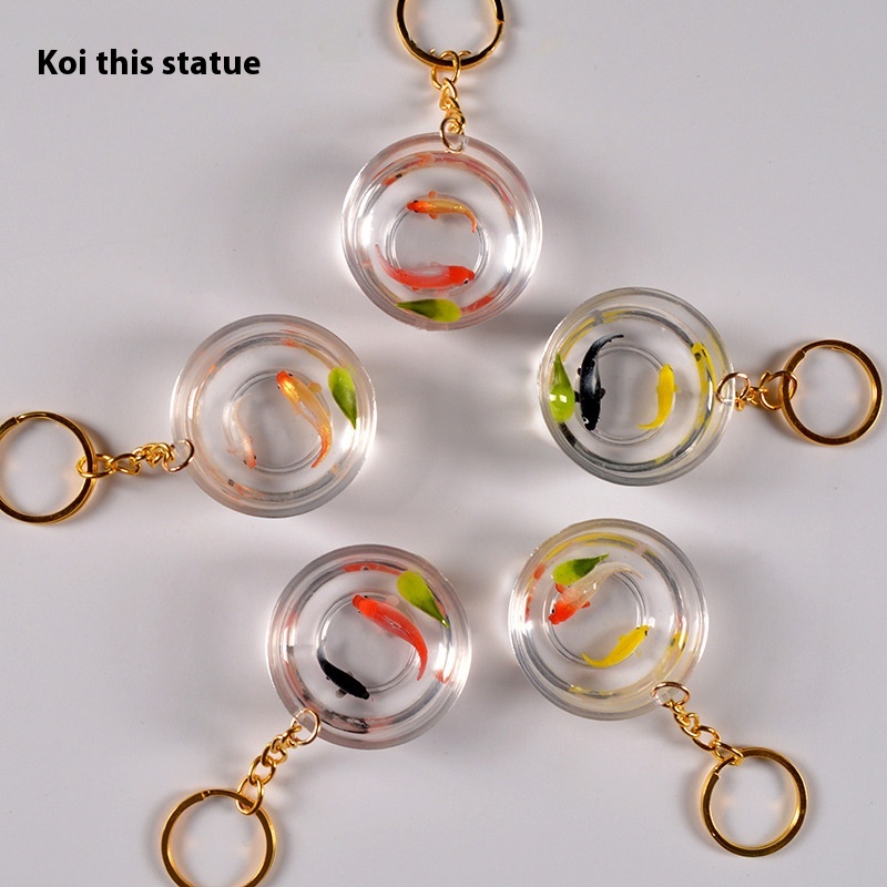 Direct Sale Lucky Koi Bag Keychain Pendant Ornaments To Send Friends Tourist Attractions Souvenir Small Gifts