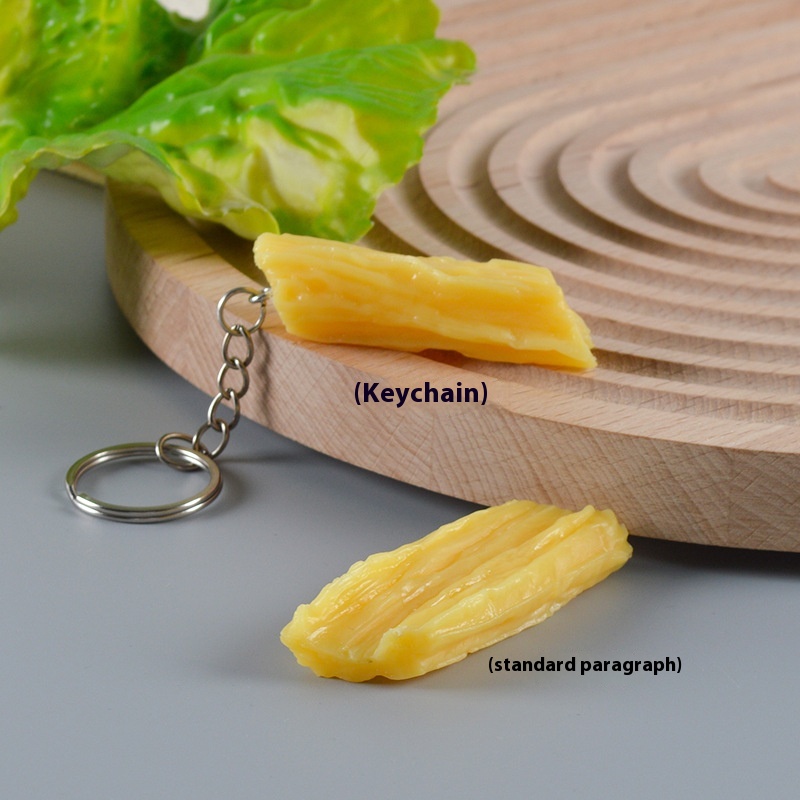 Douyin PVCSimulation Yuba Keychain Pendant Fun Simulation Food Play Simulation Stewed Food Stewed Flavor