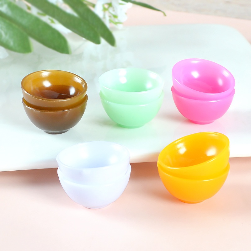Imitation Porcelain Miniature Food Play Tableware Bowl Props Doll House Simulation Kitchen Tableware DIYFood Play Small Bowl Model