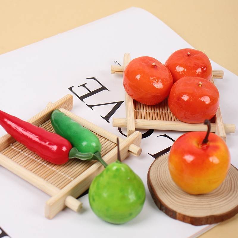 Foam Mini Simulation Fruit And Vegetable Ornaments Mini Apple Orange Banana DIYSimulation Food Play Accessories Material