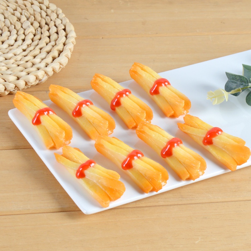 PVCSimulation Ketchup French Fries Pendant Simulation Food Model KFCFrench Fries Pendant