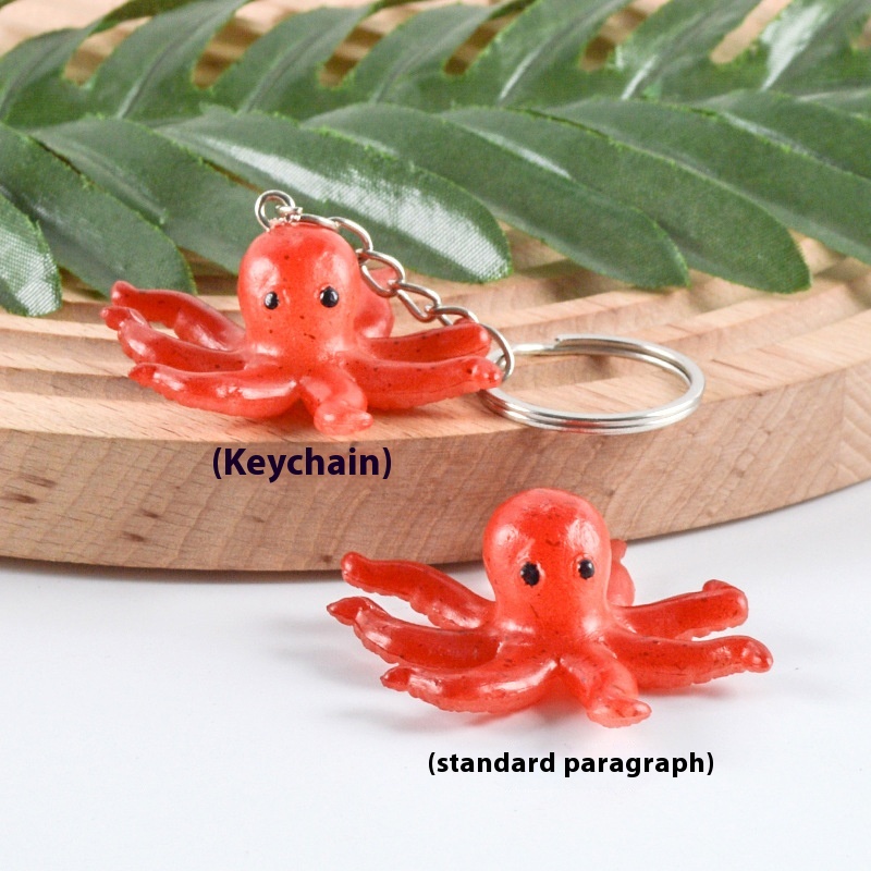 PVCSimulation Small Octopus Pendant Fun Simulation Food And Seafood Simulation Octopus Keychain Pendant