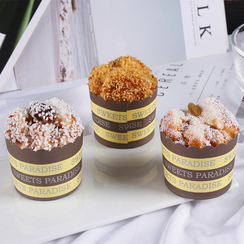 PUSimulation Butter Cupcake Showroom Bakery Decoration Props Built-in Fridge Stickers Simulation Cupcake