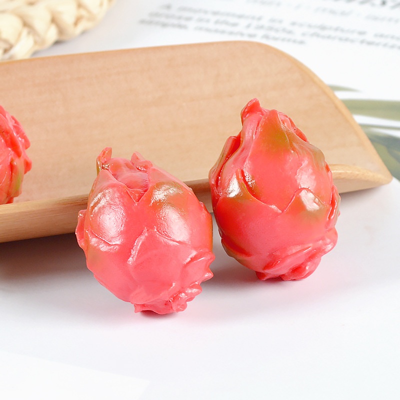 PVCSimulation Fruit Dragon Fruit Model Doll House DIYKitchen Simulation Food Mini Dragon Fruit Props