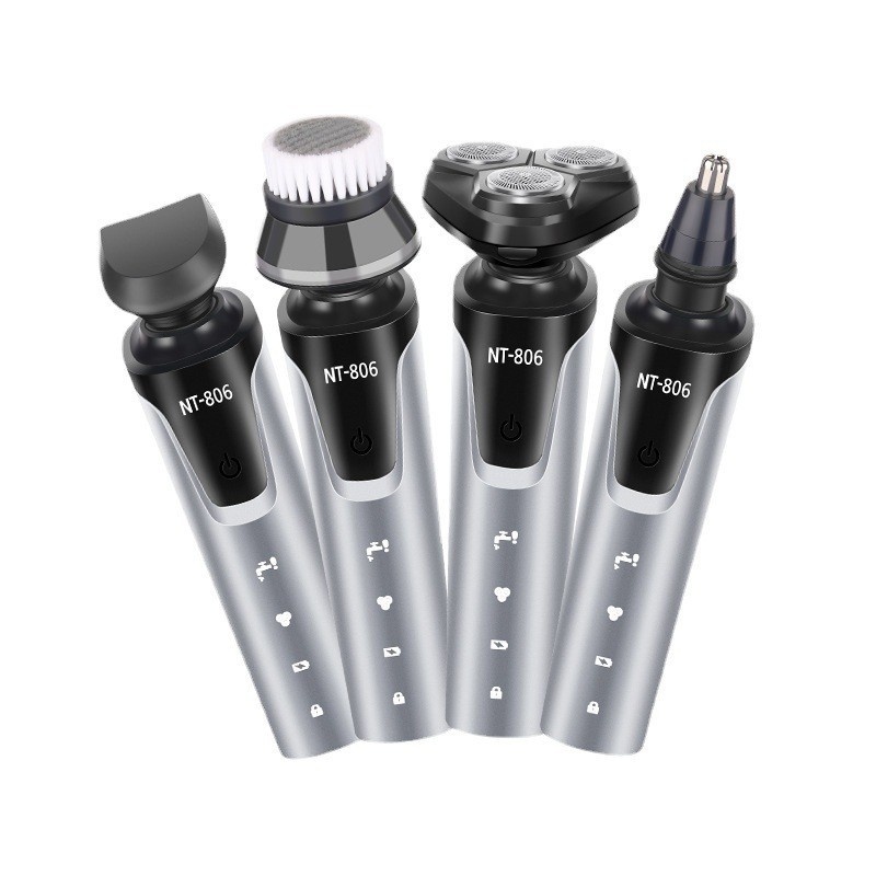 Gray Shaver Function Rechargeable Beard Shaver Washable Electric Shaver Nose Hair Trimmer806