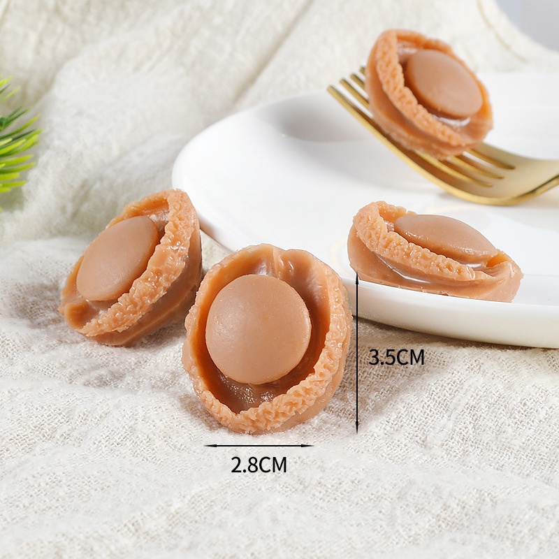 [Miniature Food Toys]Simulation Mini Abalone Food Toy Prop Model DIYPocket Kitchen Simulation Dish Accessories