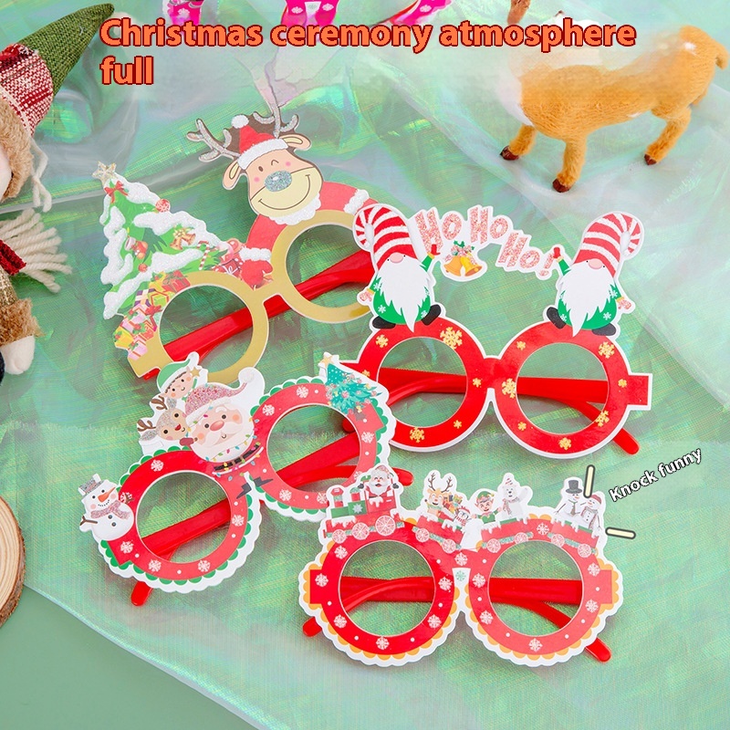 Christmas Birthday Party Decoration Glasses Flowers Funny Birthday Party Children's Photo Props Glasses Student Gifts
