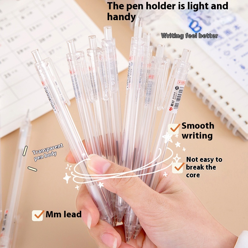 Hobby2 BAutomatic Pencil Transparent Rod0.5/0.7 Activity Pencil Primary School Student Stationery Exam Special Pencil