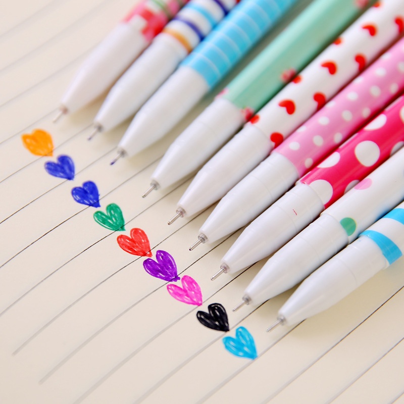 Korean Stationery Creative Small Fresh Gel Pen Cute Color Water Pen10 Sets Korean Version Of Ten Color Pen T