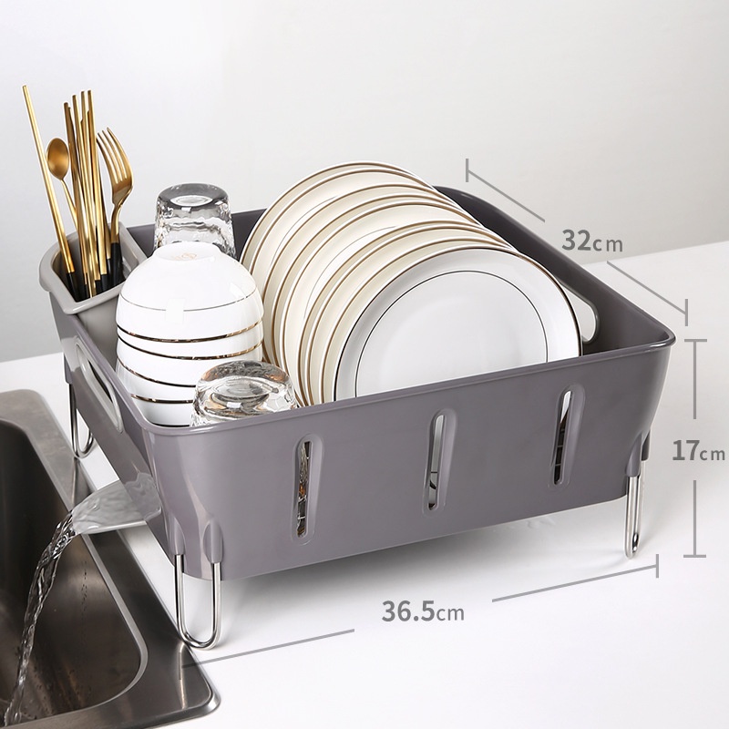 Dish Rack Drain Rack Basket Kitchen Bowl Tableware Drain Rack For Dishes Storage Box Chopsticks Kitchen Sink Rack