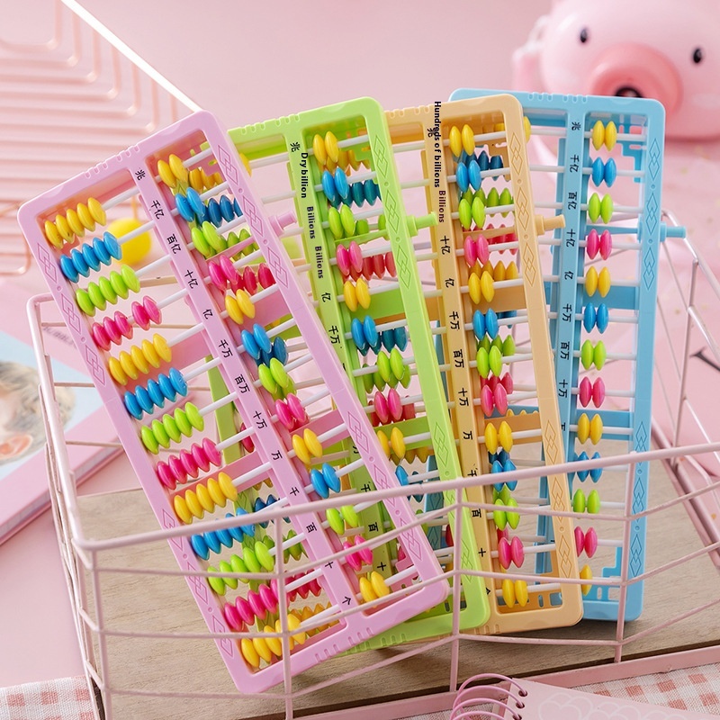 Primary School Students Color Abacus Cartoon Puzzle Counter Children's Abacus Creative Stationery