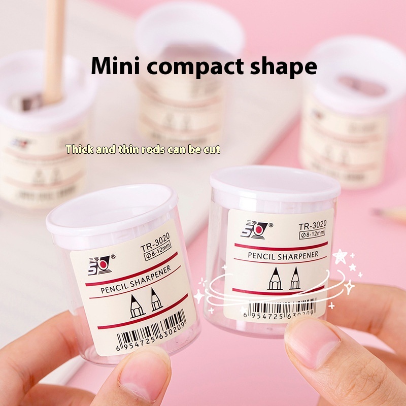 Pencil Sharpener Children Primary School Students Small Portable Manual Cute Multi-function Pencil Sharpener Student Simple Style