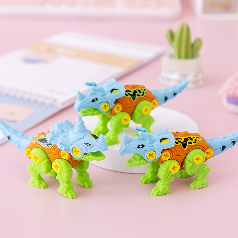 Assemble Dinosaur Toys Children Screw DIYPuzzle Disassembly Combination Deformation Overlord Boy Girl Holiday Gift