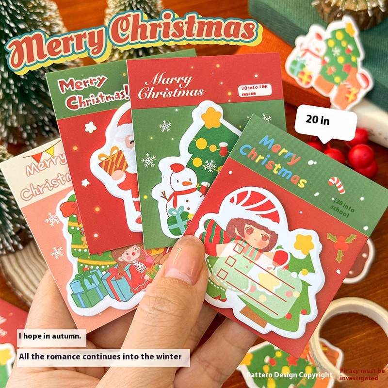 Christmas Creative Sticky Notes NTimes Sticky Notes Everything Sticky Notes Leave AMessage Student Gift Cartoon Animal Sticky Notes