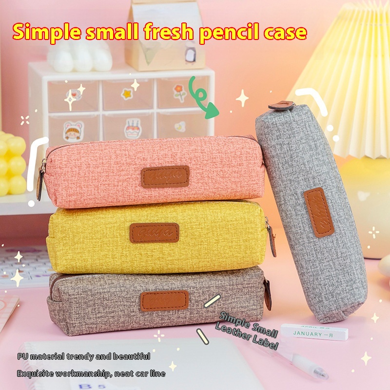Back To School Season Large Capacity Student Pencil Case Transparent Cute Japanese Girl Creative Simple Pencil Case Stationery Box
