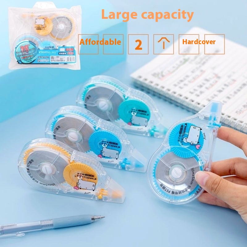 Duckbill Correction Tape Large Capacity Correction Tape Two Feet60 Meters Transparent Tape Silent Correction Tape Student Stationery Gift