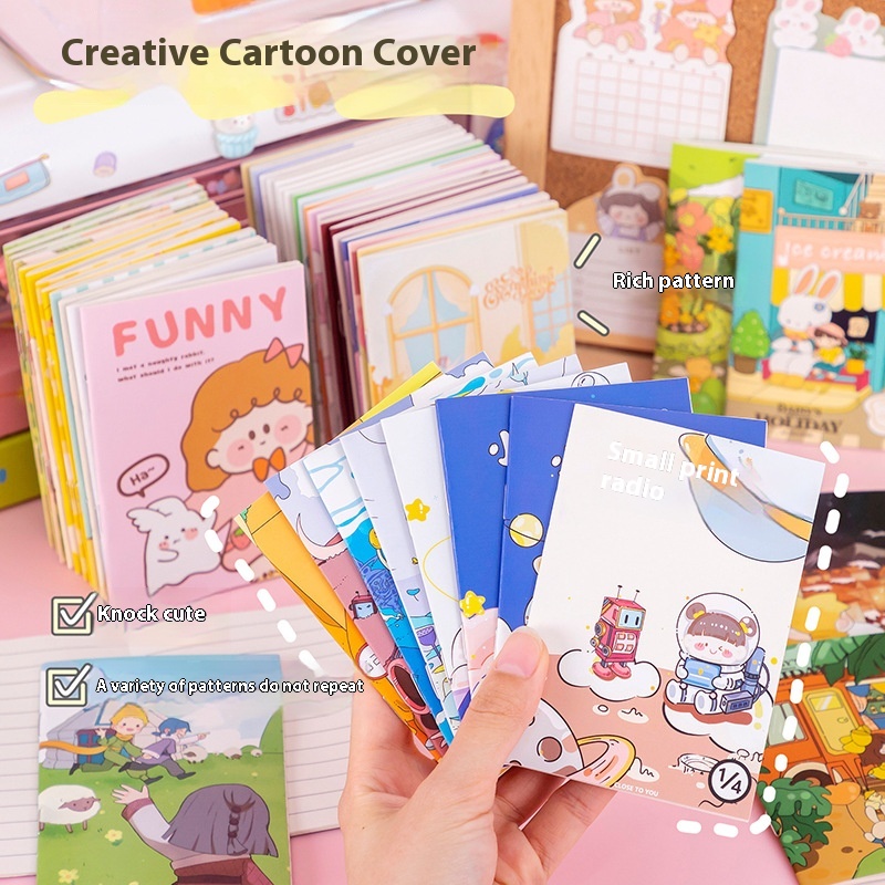 Creative Style Small Fresh Handbook Small Book Sewing Book Cute Notepad Notebook E-commerce Gift Small Gift