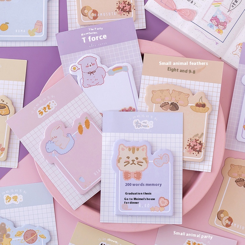 Creative Sticky Notes Cute Cartoon Note Paper Sticky Notes Korea NTimes Sticky Notes Stationery Small Gifts