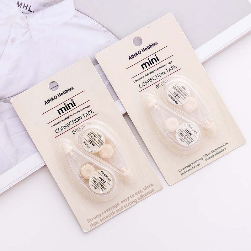 Creative Small Fresh Office Student Supplies Simple Transparent Correction Tape Cute Portable Correction Tape Error Correction Tape