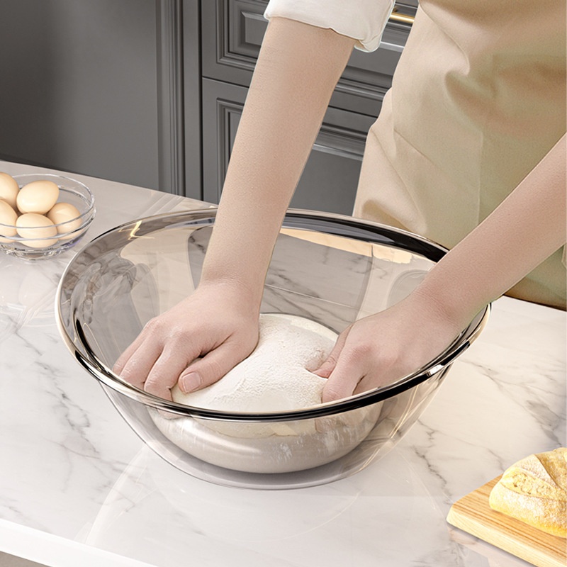 Style And Basin Household Food Grade Kitchen Washing Basin Non-slip Deepening Kneading Basin Extra Large Mixing Basin