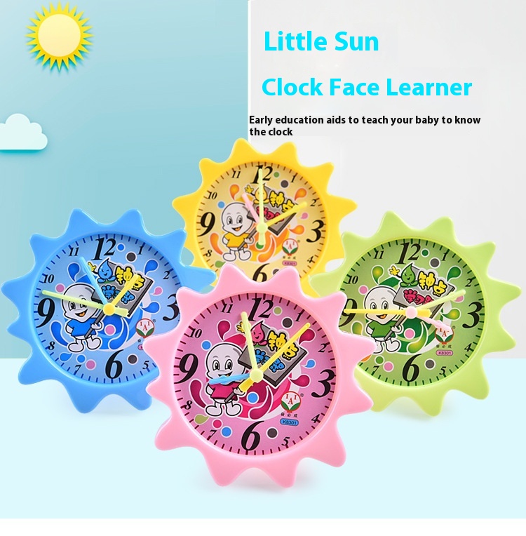 Children's Clock Learning Device For Primary School Students To Recognize Time Cards Educational Clock Model Early Childhood Education Clock Teaching Aids