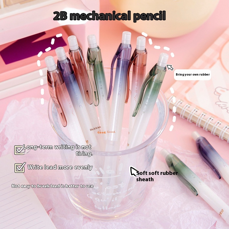 Hobby2 BAutomatic Pencil0.5/0.7 Activity Pencil With Eraser Primary School Student Stationery Exam Special Pencil