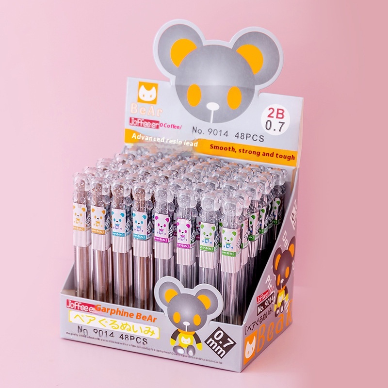 Creative0.5 Automatic Pen Lead Core Gold Silver Color Mechanical Pencil0.7 Refill Student Resin Lead Core