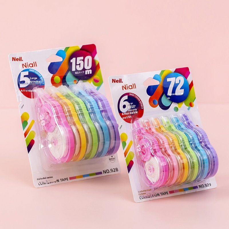 Affordable Correction Tape For Students With Large Capacity,Simple And Transparent Correction Tape For Female Junior High School Students,Small And Fresh Correction Tape