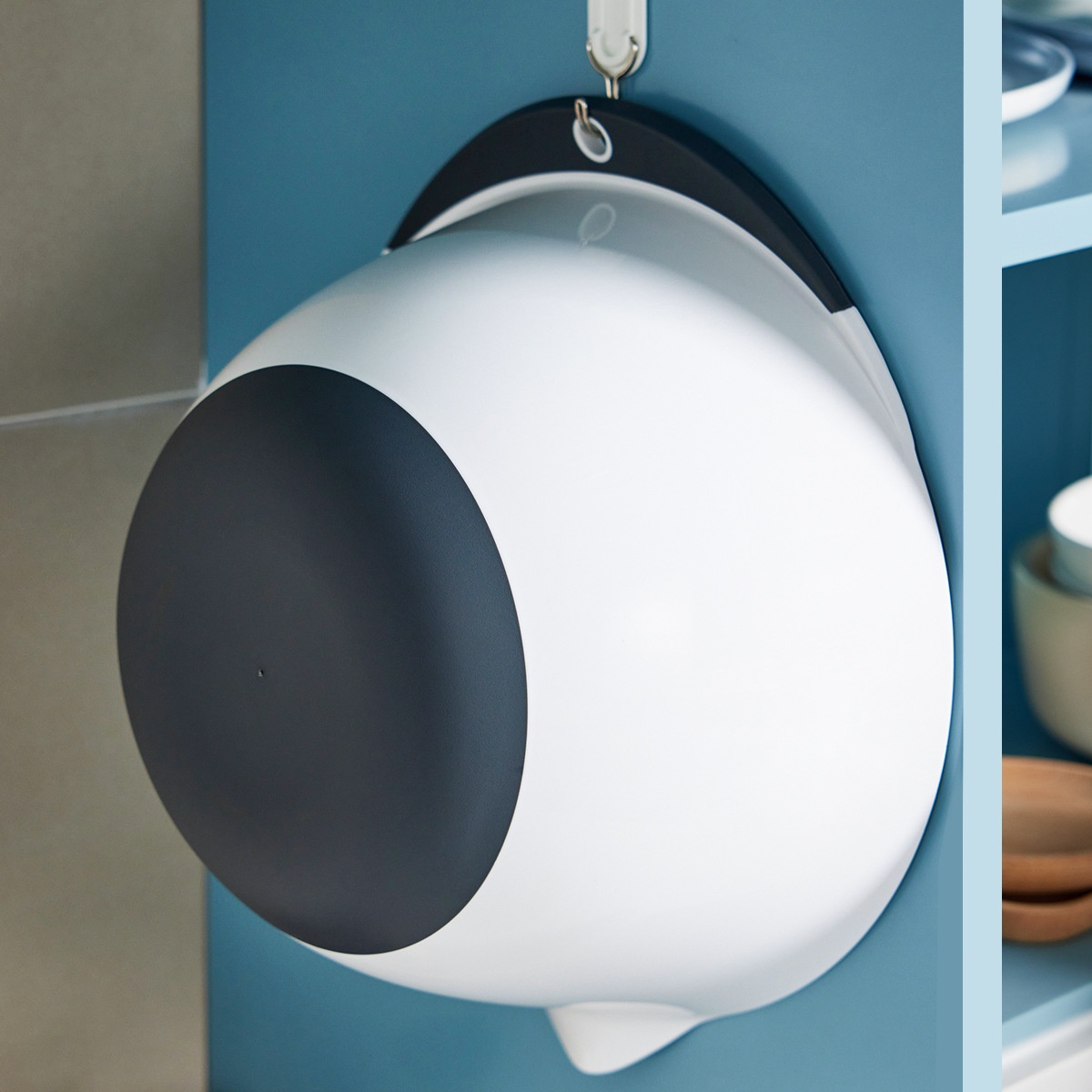 Kneading Basin Household Kitchen Washing Basin Egg Beating Basin Baking Special Plastic Non-slip Thickening And Deepening Dough Making Basin