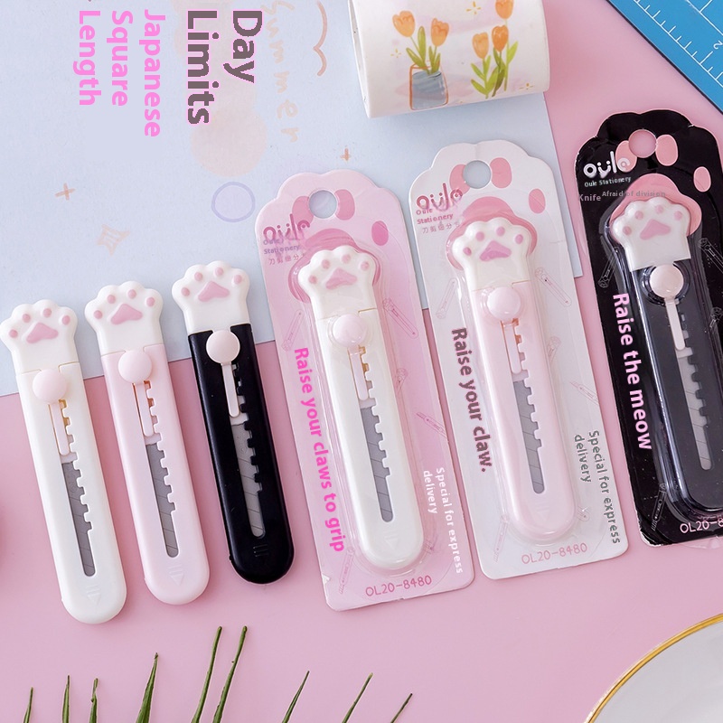 Utility Knife Mini Small Cute Cartoon Paper Cutter Express Box Opener Student Portable Utility Knife