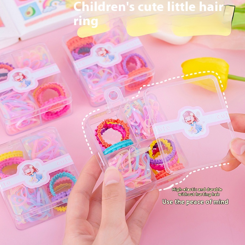 Baby Rubber Band Small Cartoon Hair Accessories Set Infant Headband Children's Rubber Band Baby Headdress Thumb Hair