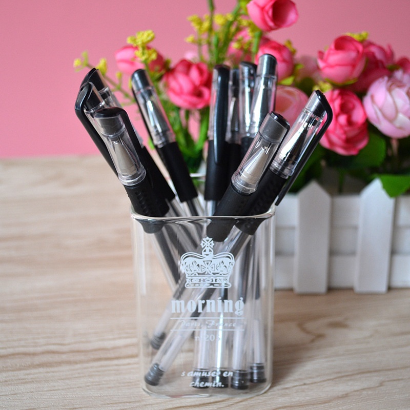 ZX26 Black Gel Pen European Standard Business Signature Pen Office Stationery Exam Water Pen Bullet Head0.5mm T