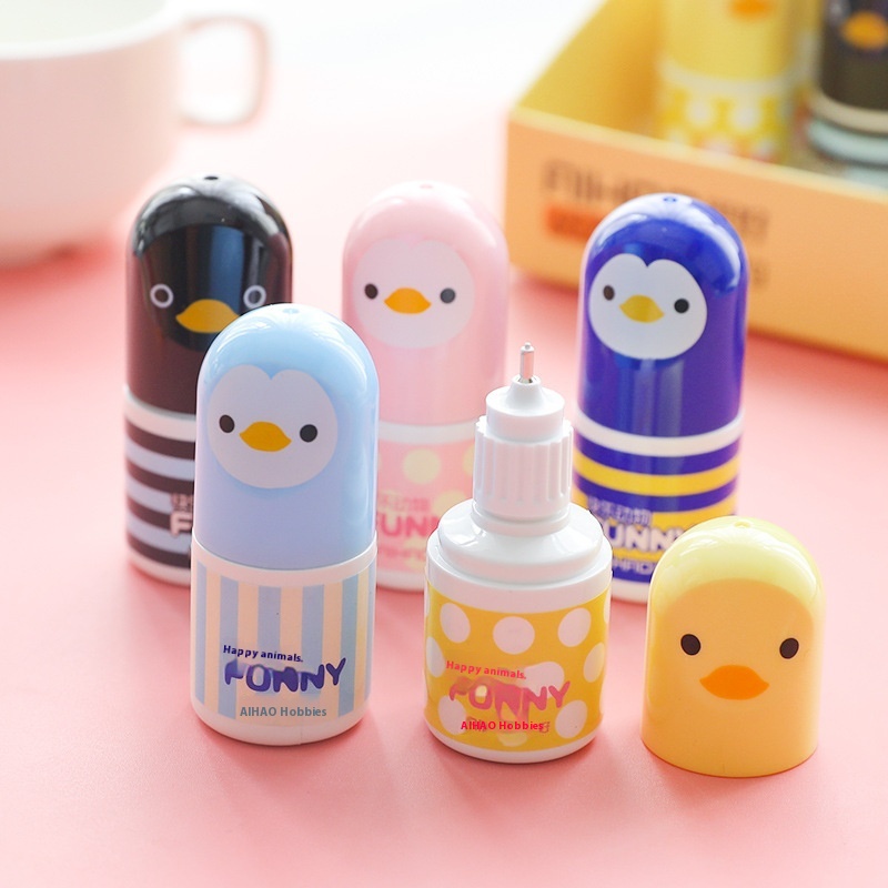 Stationery Gift Hobby Chick Correction Fluid Correction Fluid Super Cute Correction Fluid Correction Tape6529 Correction Pen